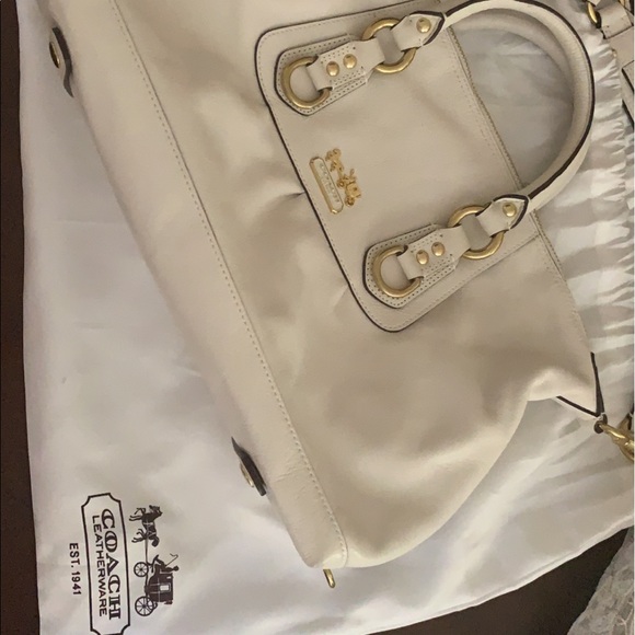 Coach cream color bag (authentic) paid $299 - Picture 8 of 13